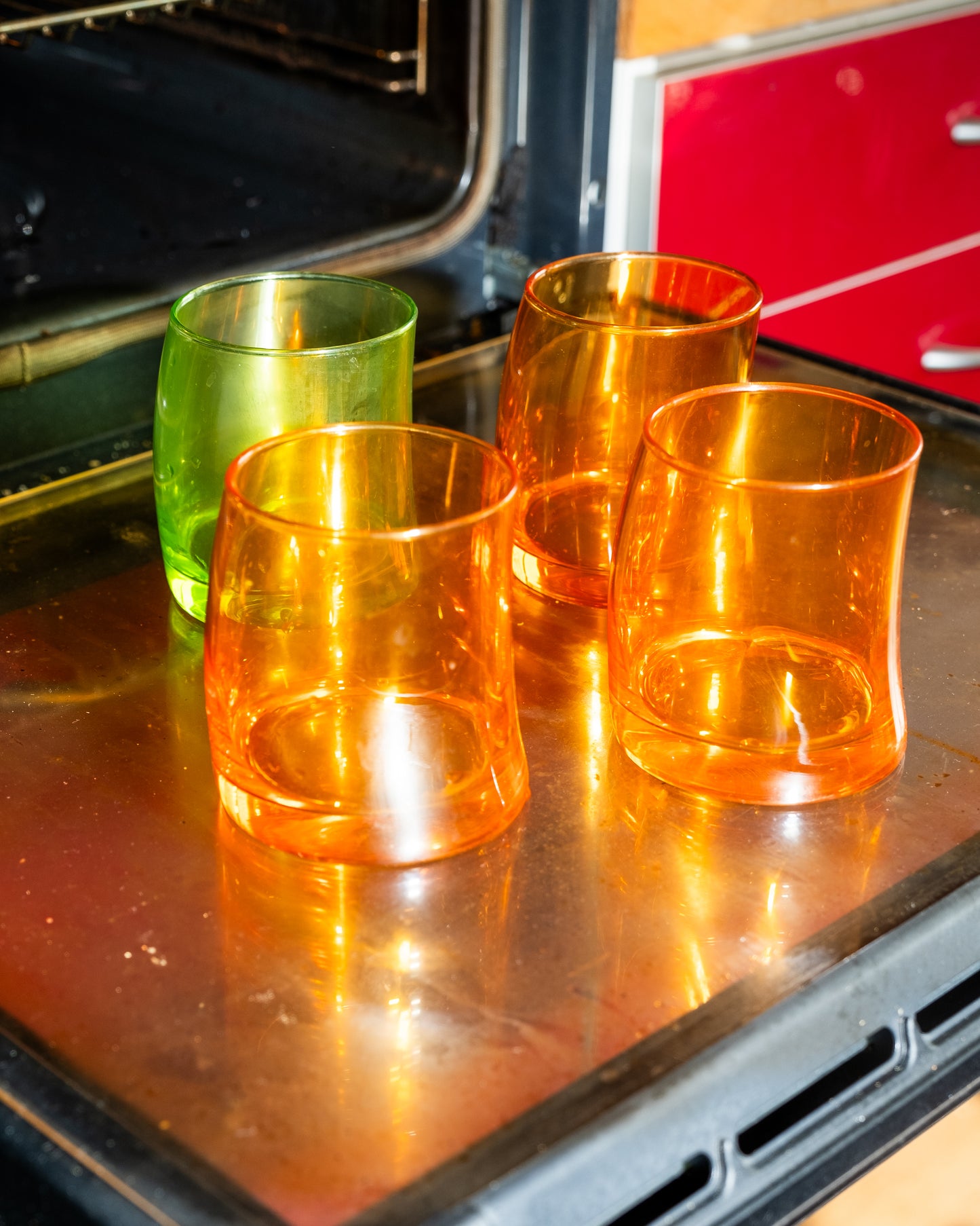 Les verres disco colorés